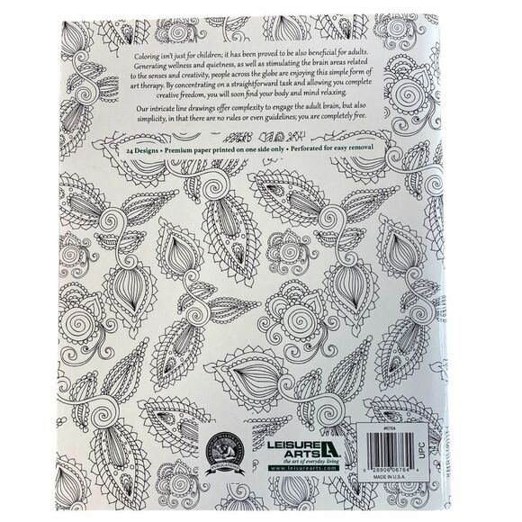 Botanical Wonders Color Art for Everyone Adult Coloring Book Inc Leisure Arts - Picture 2 of 9